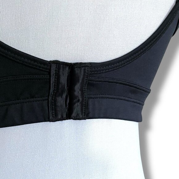 Isis Womens Sports Bra Sz Large Black Wireless CoolMax Full Coverage Gym Workout - Picture 5 of 7